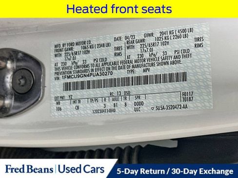 Certified 2023 Ford Escape Active AWD/4WD image 34