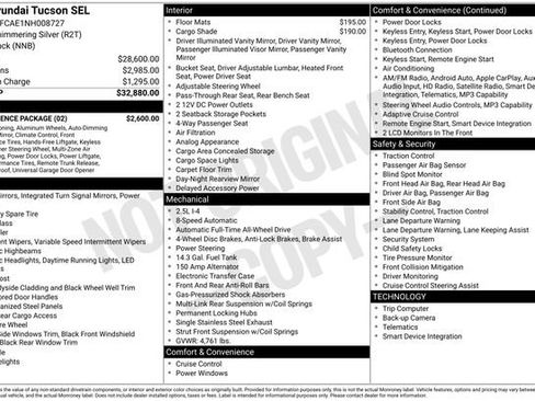 Used 2022 Hyundai Tucson SEL w/ Convenience Package AWD/4WD image 9