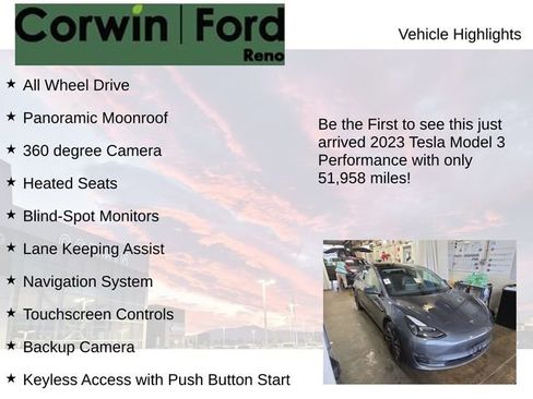 Used 2023 Tesla Model 3 Performance image 4