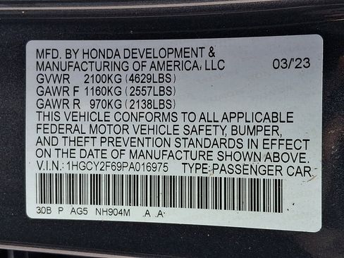 Certified 2023 Honda Accord EX-L image 27