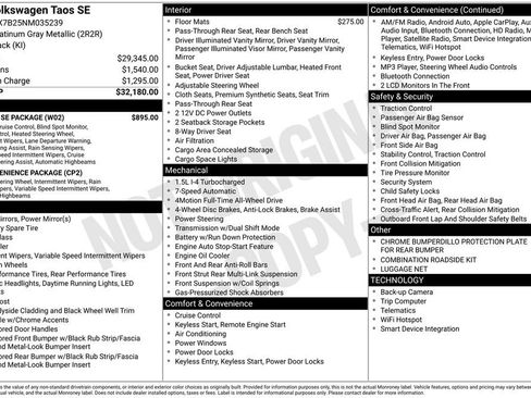 Certified 2022 Volkswagen Taos SE w/ IQ.Drive SE Package image 23