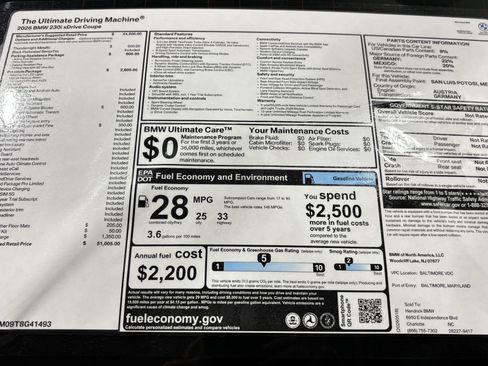 New 2026 BMW 230i xDrive Coupe w/ Premium Package AWD/4WD image 31