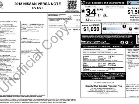 Used 2018 Nissan Versa Note SV FWD image 5