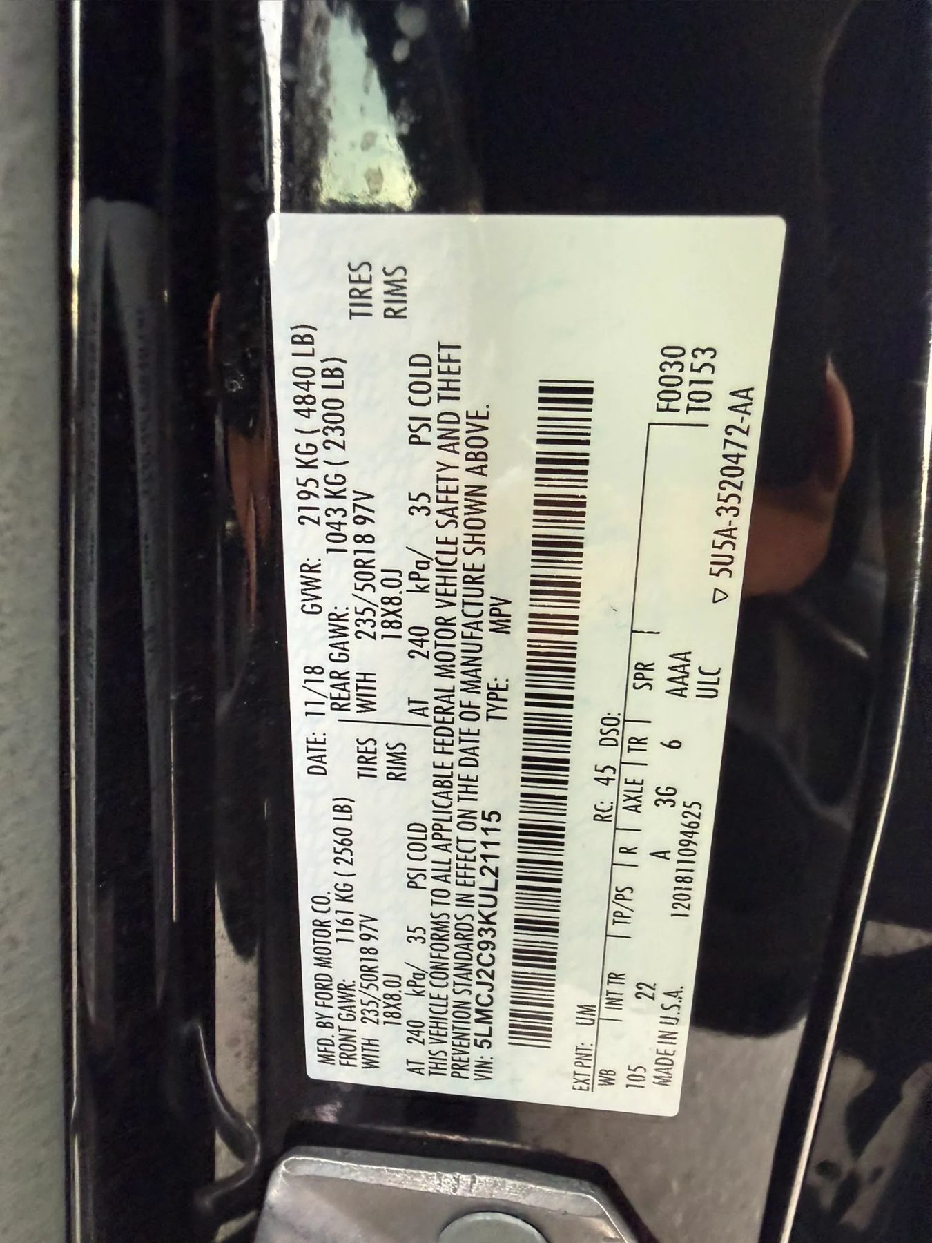 Used 2019 Lincoln MKC Select w/ MKC Climate Package FWD image 35