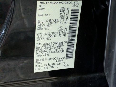 Used 2019 Nissan Titan SV w/ SV Convenience Package image 23