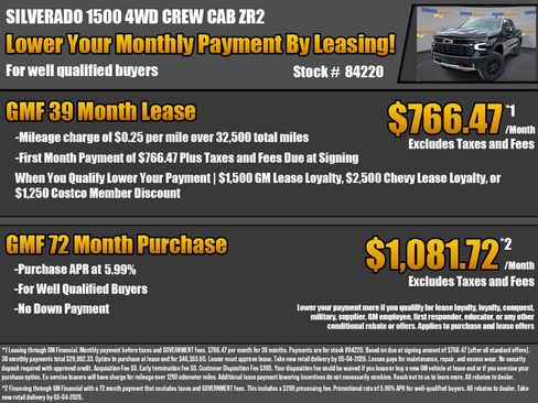 New 2026 Chevrolet Silverado 1500 ZR2 AWD/4WD image 2