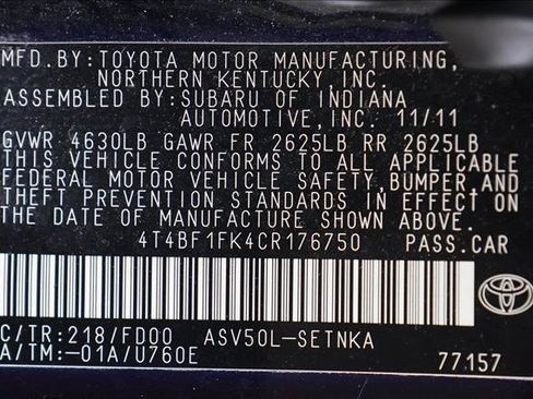 Used 2012 Toyota Camry LE FWD image 16