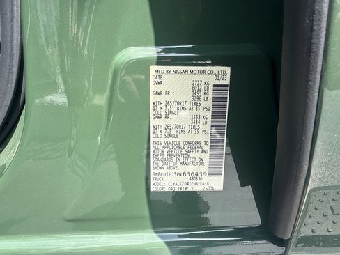Certified 2023 Nissan Frontier Pro-X w/ Pro-X Premium Package RWD image 5