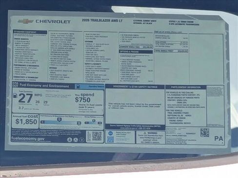 New 2026 Chevrolet TrailBlazer LT w/ LT Cold Weather Package image 17