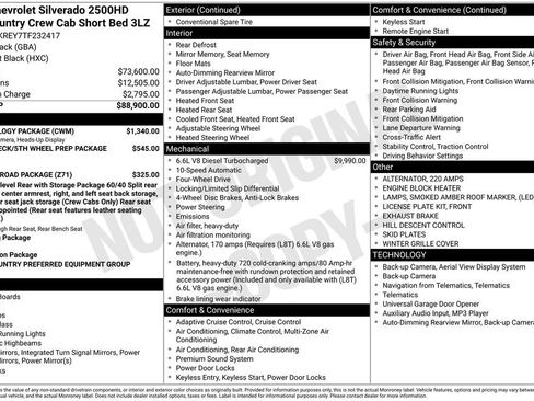 New 2026 Chevrolet Silverado 2500 High Country w/ Technology Package AWD/4WD image 24