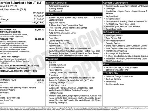 Used 2020 Chevrolet Suburban LT AWD/4WD image 3