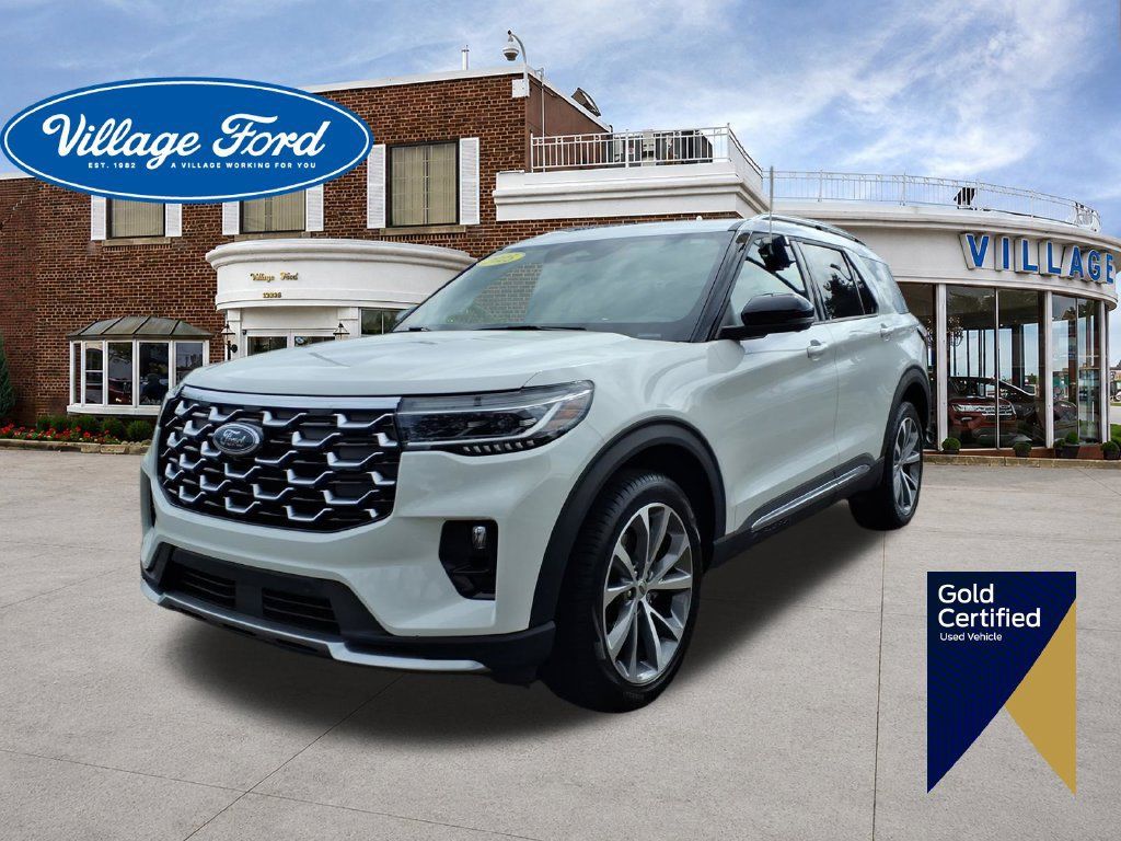 Certified 2025 Ford Explorer Platinum w/ Ultimate Package AWD/4WD 360° Tour