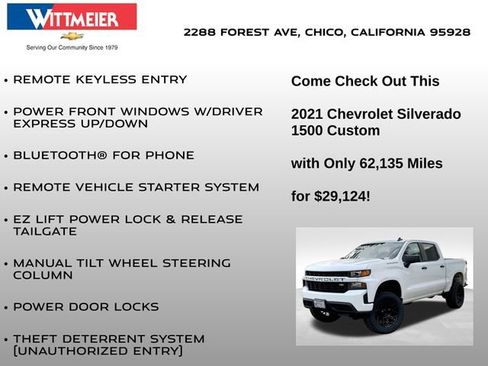 Used 2021 Chevrolet Silverado 1500 Custom image 30
