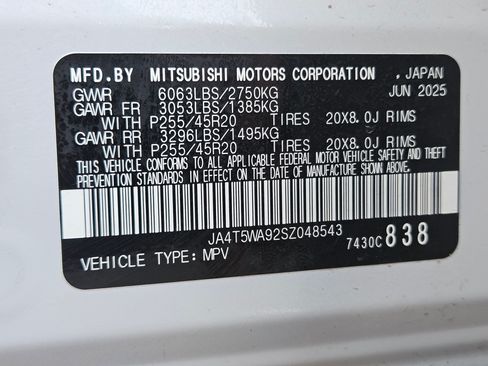Used 2025 Mitsubishi Outlander SEL AWD/4WD image 72