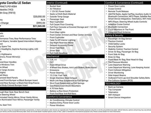 Used 2020 Toyota Corolla LE image 12