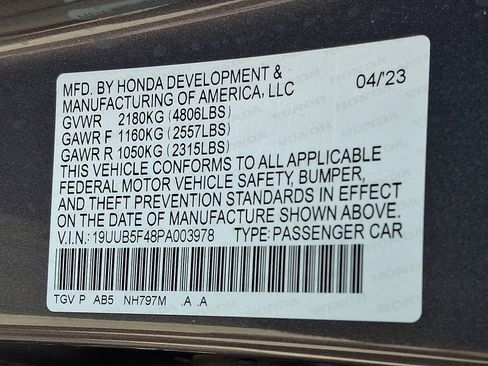 Certified 2023 Acura TLX w/ Technology Package image 28