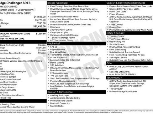 Used 2014 Dodge Challenger SRT8 w/ Harman/Kardon Audio Group image 32