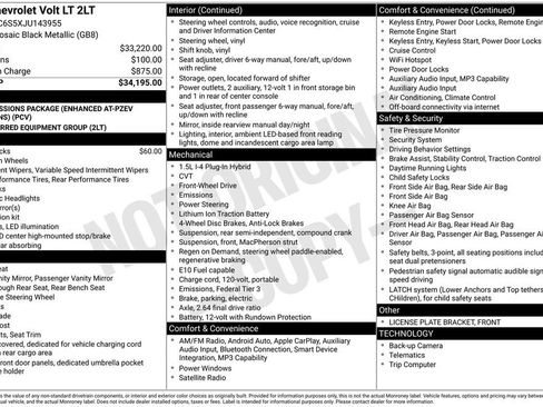 Used 2018 Chevrolet Volt LT FWD image 2