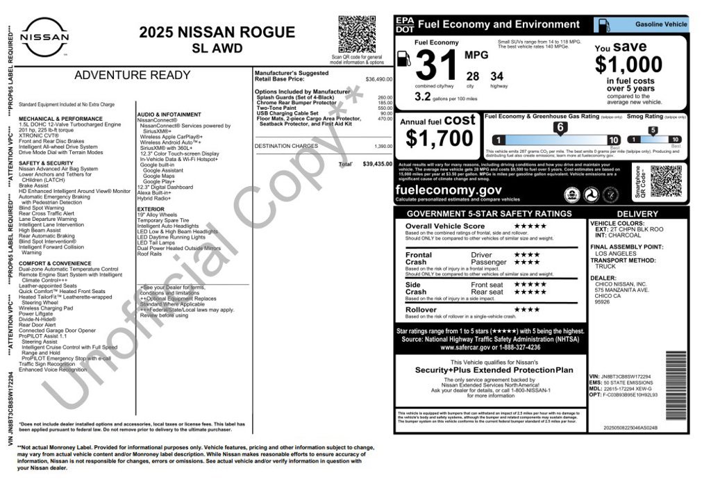 Used 2025 Nissan Rogue SL AWD/4WD image 3