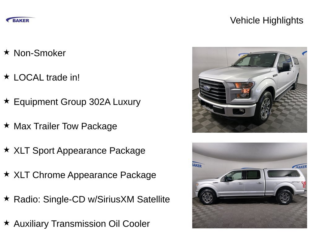 Used 2016 Ford F150 XLT w/ Equipment Group 302A Luxury AWD/4WD image 4