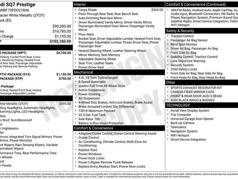 Used 2023 Audi SQ7 Prestige w/ Prestige Package image 48