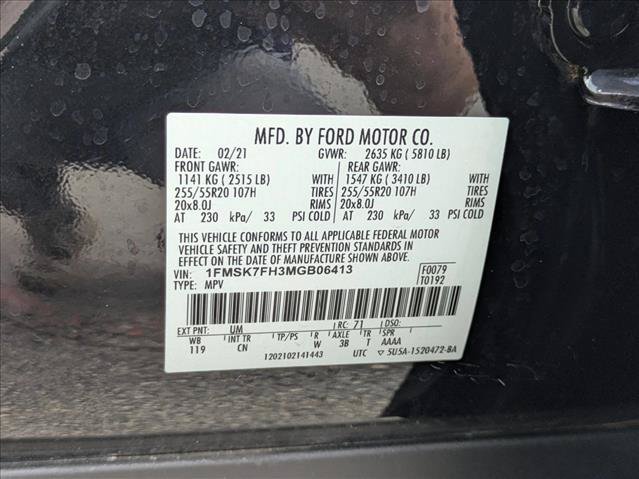 Used 2021 Ford Explorer Limited w/ Equipment Group 301A RWD image 15