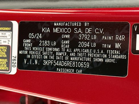 Used 2024 Kia Forte GT-Line w/ GT-Line Premium Package FWD image 12