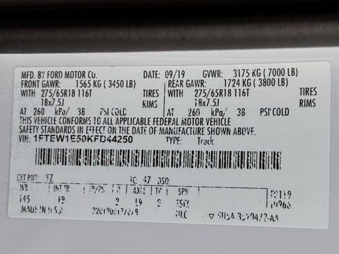 Used 2019 Ford F150 XLT w/ Equipment Group 302A Luxury AWD/4WD image 48