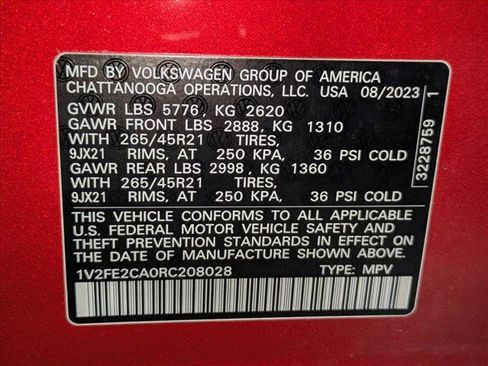 Used 2024 Volkswagen Atlas Cross Sport SEL Premium R-Line AWD/4WD image 27