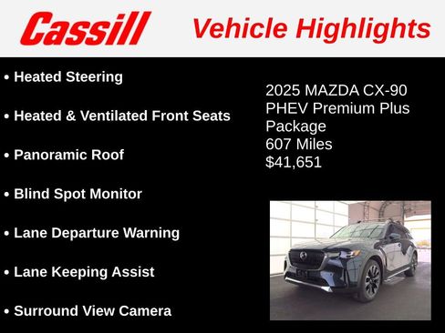 Used 2025 MAZDA CX-90 Plug-In Hybrid w/ Premium Plus image 3