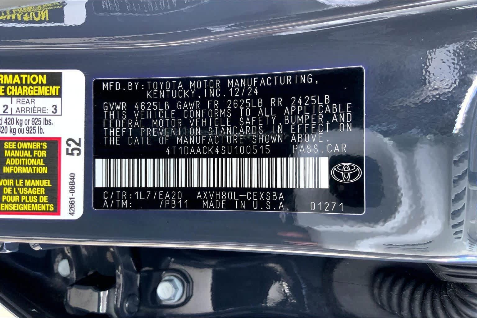 Used 2025 Toyota Camry SE w/ Multimedia Upgrade Package FWD image 33