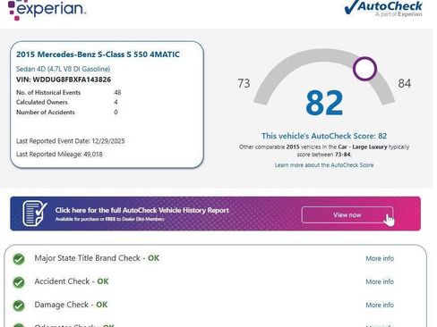 Used 2015 Mercedes-Benz S 550 4MATIC Sedan image 16