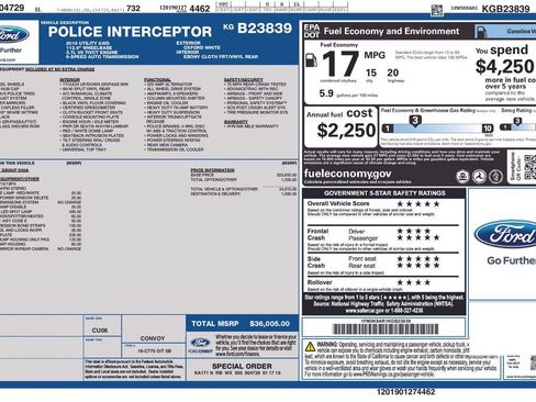 Used 2019 Ford Explorer 4WD Police Interceptor image 6