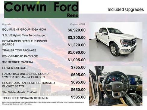 Certified 2021 Ford F150 Lariat w/ Equipment Group 502A High AWD/4WD image 3