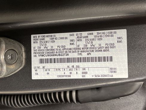 Used 2022 Ford Escape SE w/ Convenience Package image 26