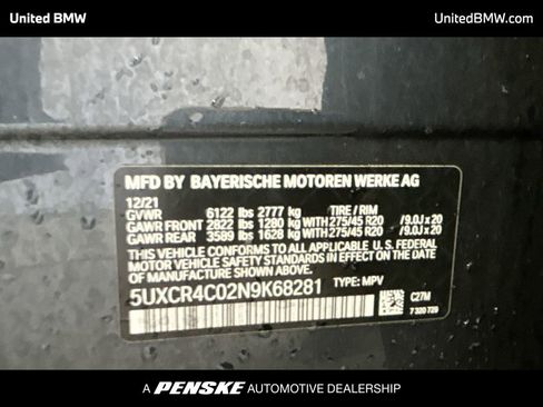 Certified 2022 BMW X5 sDrive40i w/ Premium Package image 23