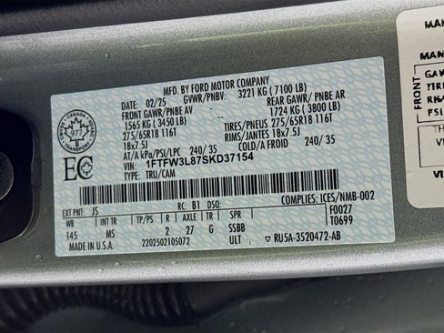 Used 2025 Ford F150 XLT w/ Equipment Group 301A Standard image 37