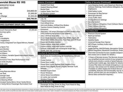 Used 2023 Chevrolet Blazer RS FWD image 6