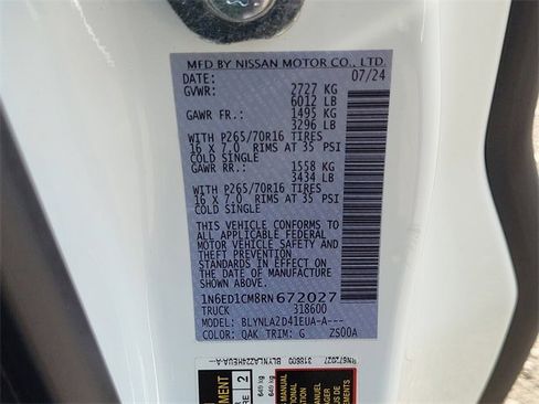 Certified 2024 Nissan Frontier S w/ Technology Package image 33