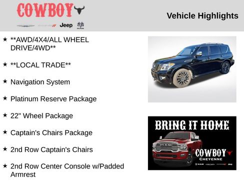 Used 2020 Nissan Armada Platinum w/ Platinum Reserve Package AWD/4WD image 5