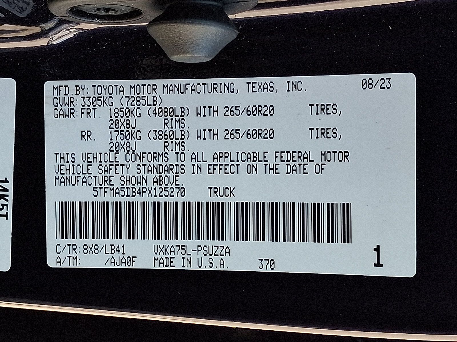 Used 2023 Toyota Tundra 1794 Edition AWD/4WD image 30