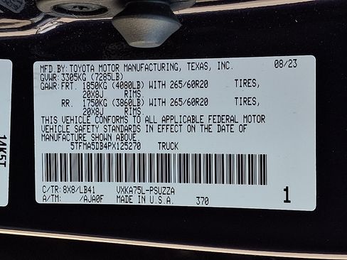 Used 2023 Toyota Tundra 1794 Edition AWD/4WD image 30