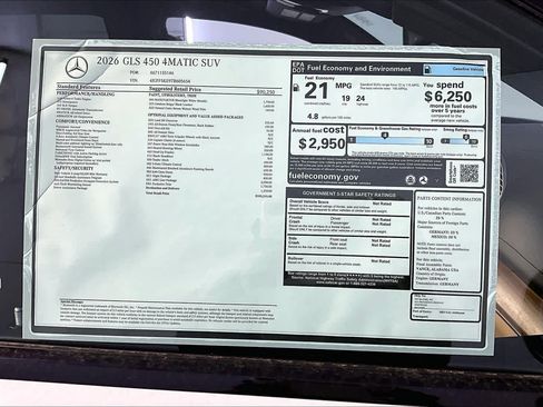 New 2026 Mercedes-Benz GLS 450 4MATIC image 18