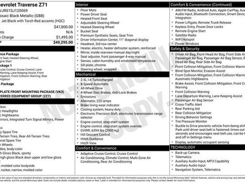 Certified 2025 Chevrolet Traverse Z71 AWD/4WD image 30