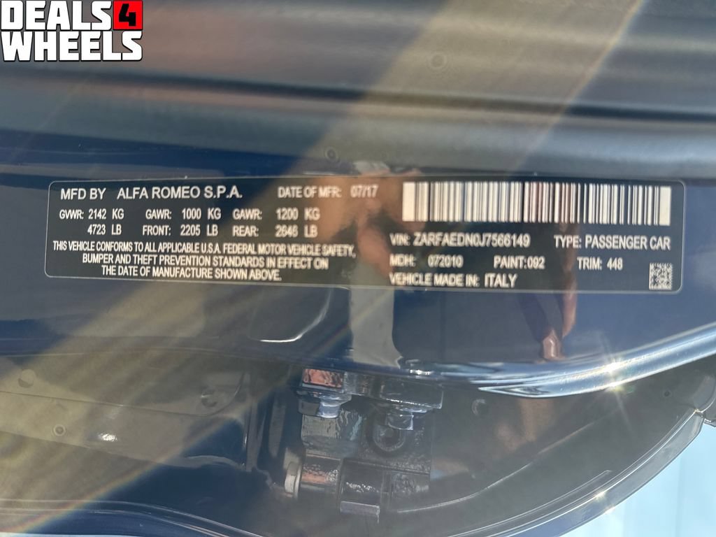 Used 2018 Alfa Romeo Giulia AWD image 29
