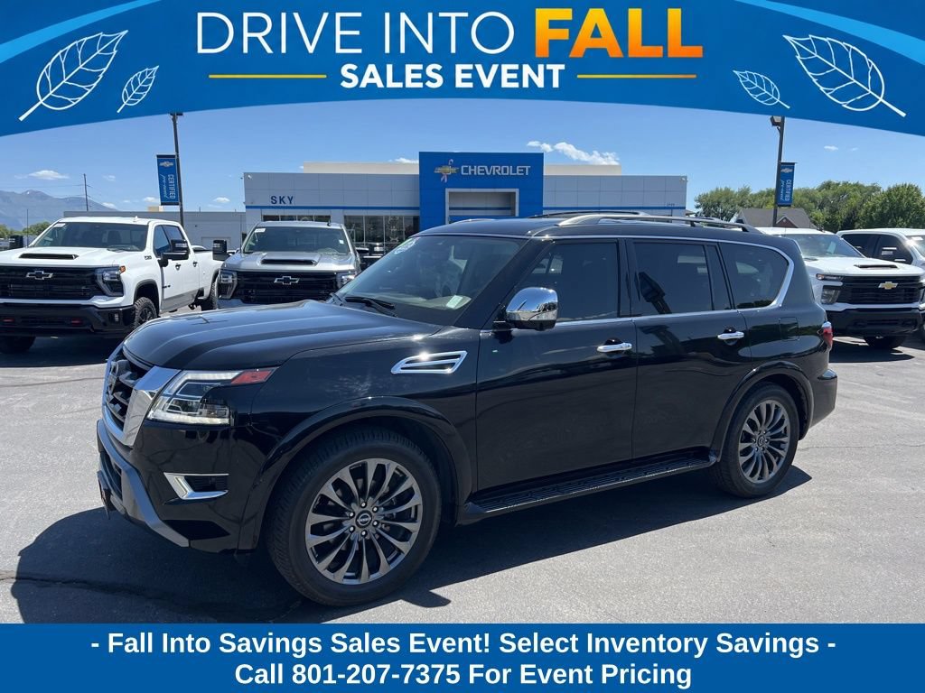 Used 2023 Nissan Armada Platinum w/ Captain's Chairs Package AWD/4WD image 1
