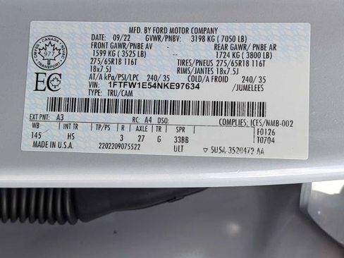 Certified 2022 Ford F150 Lariat AWD/4WD image 29