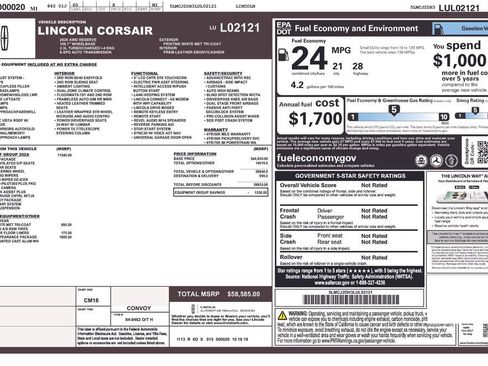 Used 2020 Lincoln Corsair Reserve w/ Equipment Group 202A image 34