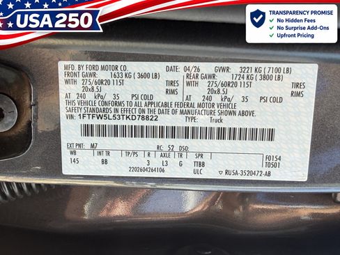 New 2026 Ford F150 Lariat w/ Equipment Group 501A Mid AWD/4WD image 25