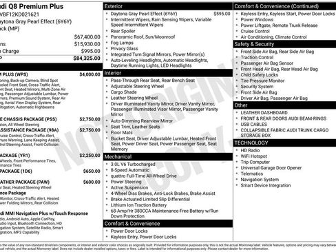 Used 2019 Audi Q8 Premium Plus w/ Premium Plus image 11